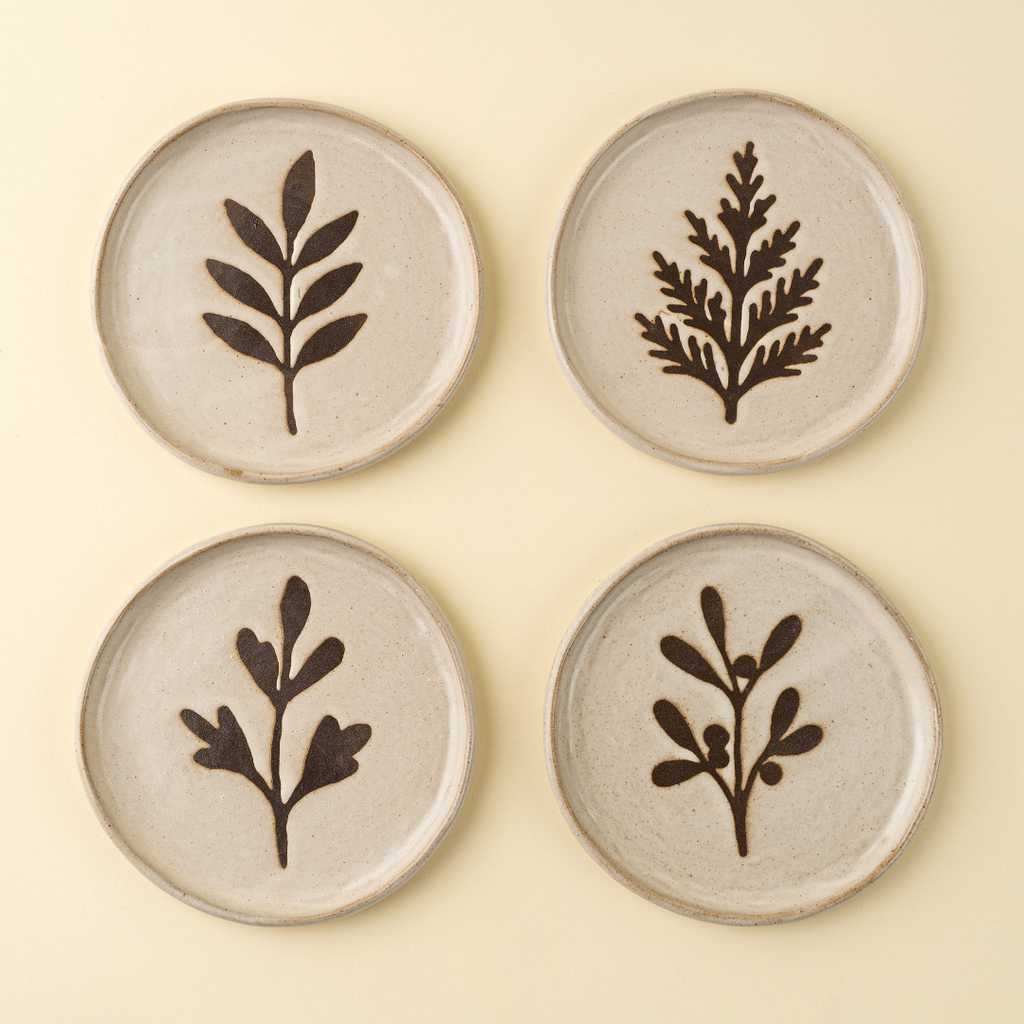 Pressed Botanical Plates (Four Styles Available)