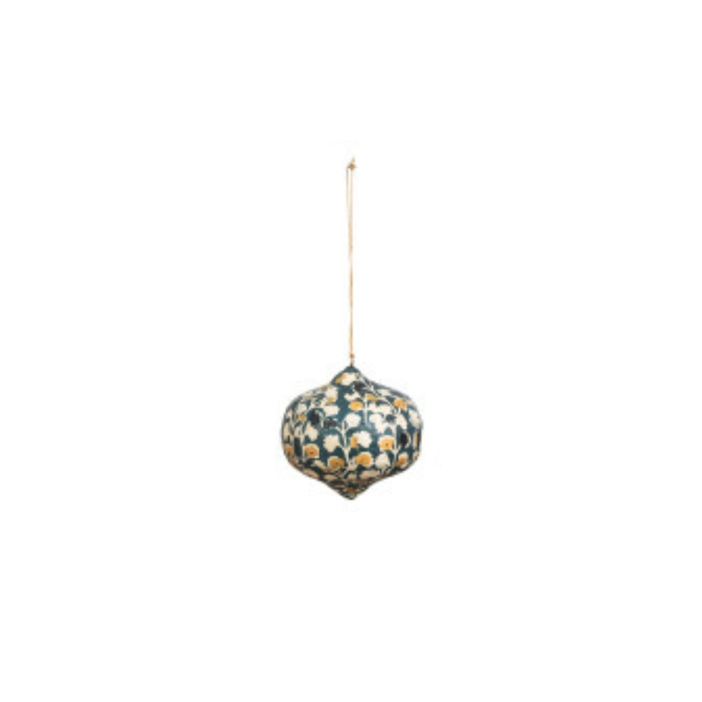 Block Printed Finial Ornaments (Eight Styles Available)