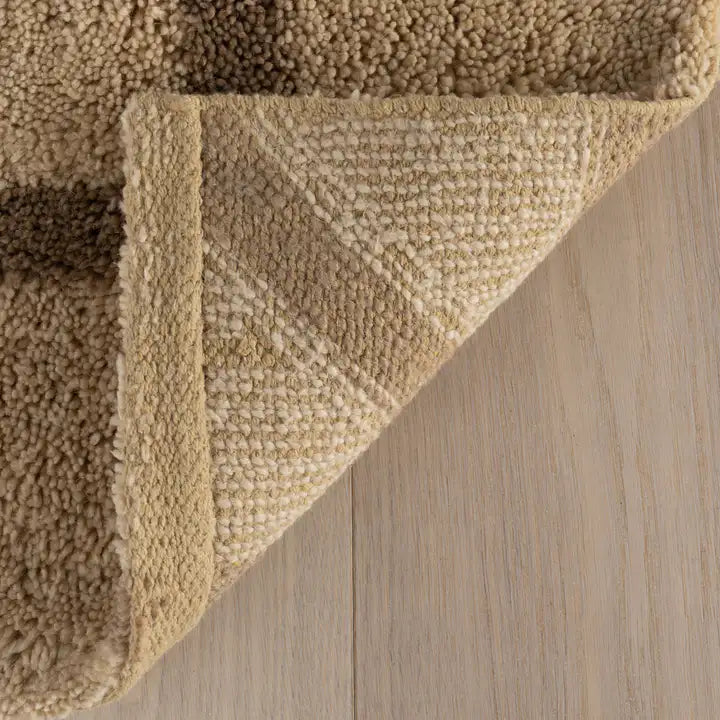 Dash & Albert - Sivra Bordered Sand Cotton Rug