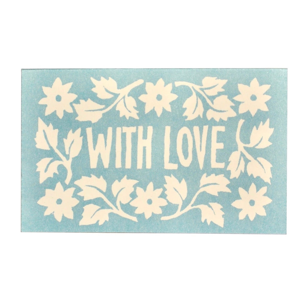 Set of 6 With Love Gift Cards - Blue