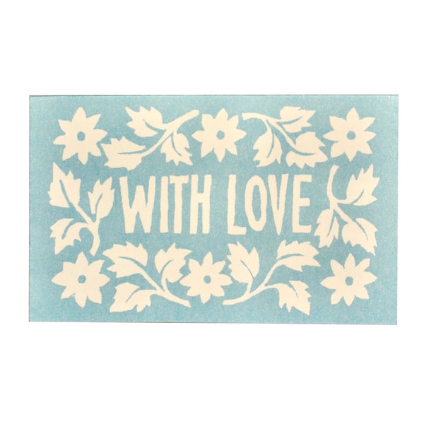 Set of 6 With Love Gift Cards - Blue