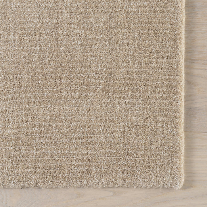 Dash & Albert - Crosby Solid Beige Wool Rug
