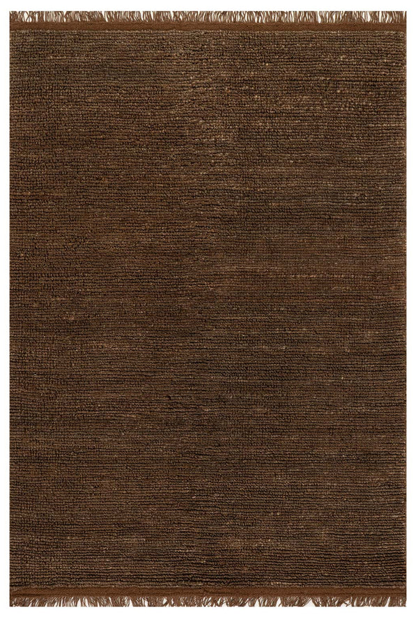 Dash & Albert - Varnu Textured Handmade Brown Jute Rug