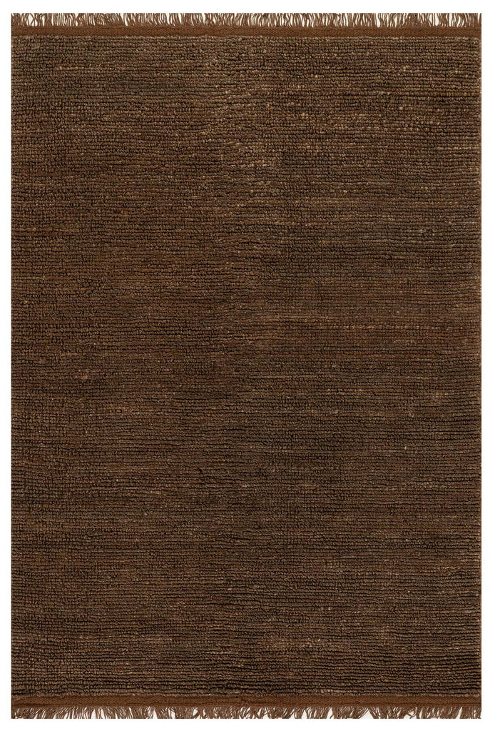 Dash & Albert - Varnu Textured Handmade Brown Jute Rug