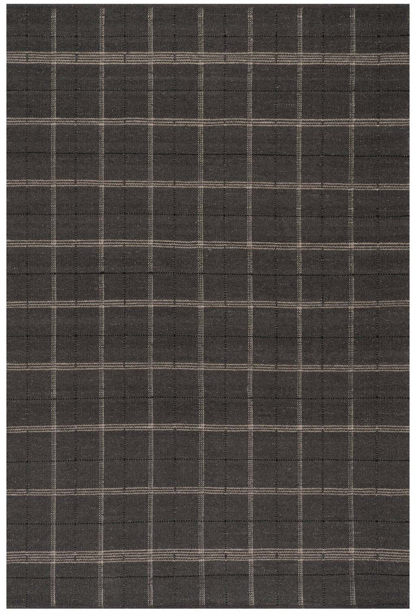 Dash & Albert - Downing Plaid Black Wool Rug
