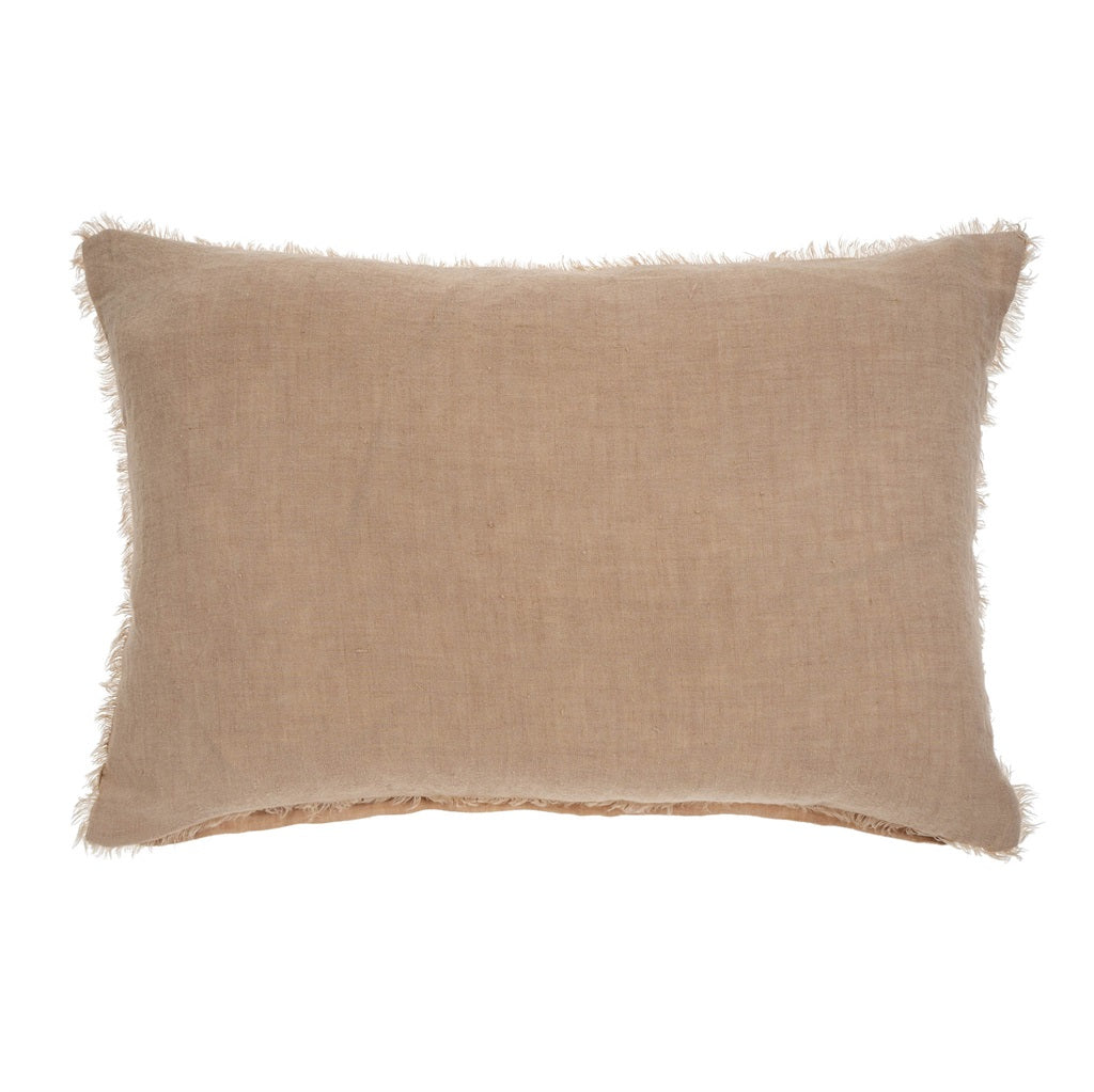 Lina Linen Pillow - Peony (16" x 24")