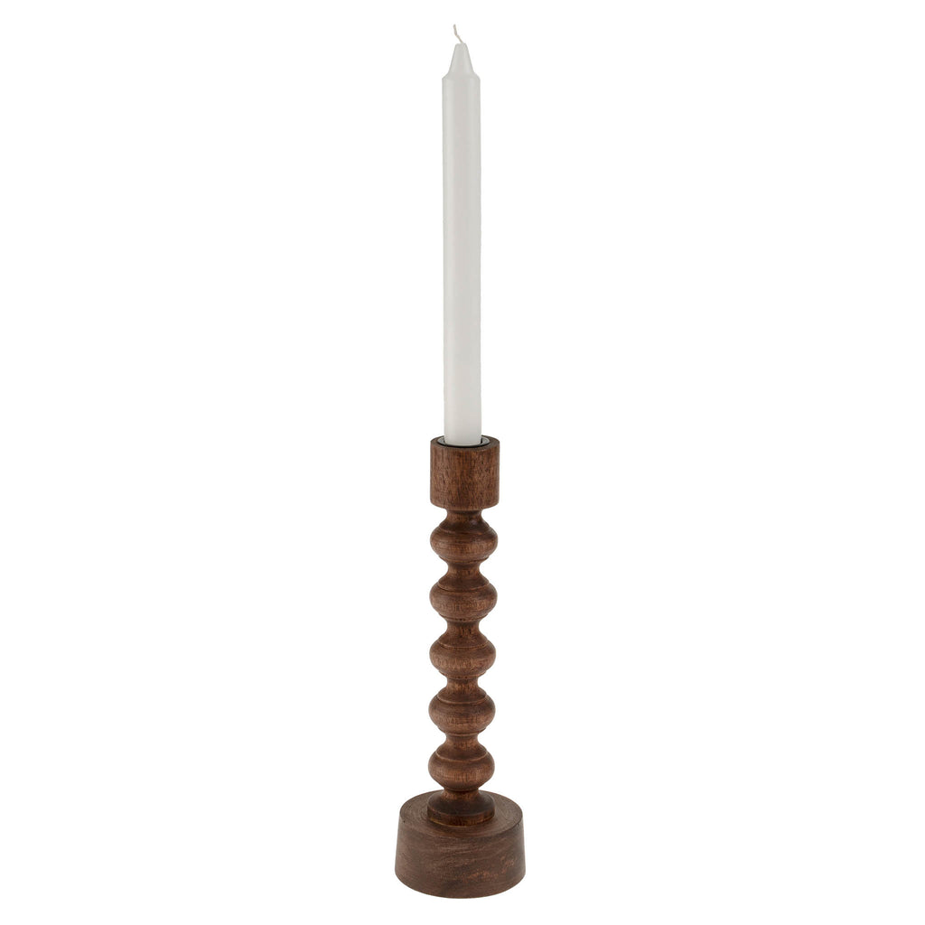 Woodspun Candle Holders (Two Sizes Available)