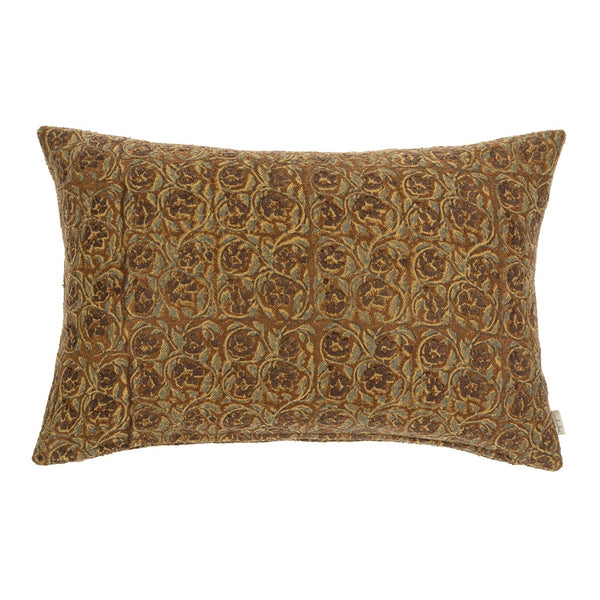 Mayur Block Print Boucle Pillow (16" x 24")