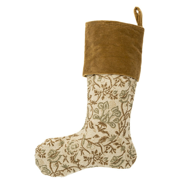 Rani Block Print Velvet Stocking