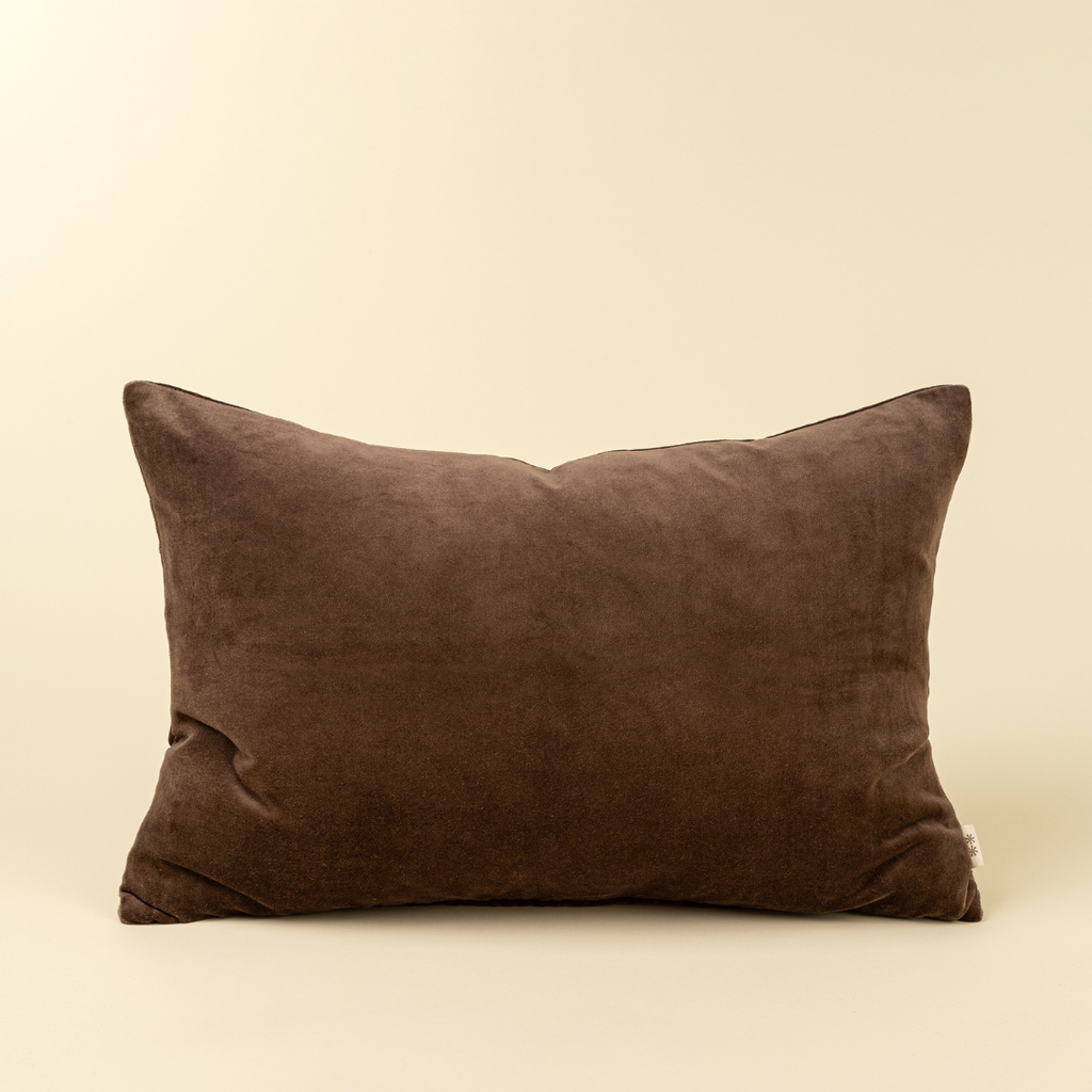 Vera Luxe Velvet Pillow - Clove (Two Sizes Available)