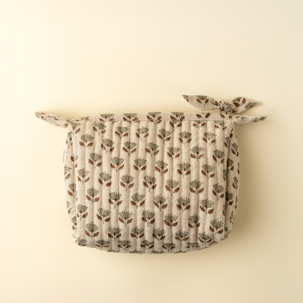 Monisha Block Print Pouch (Two Sizes Available)