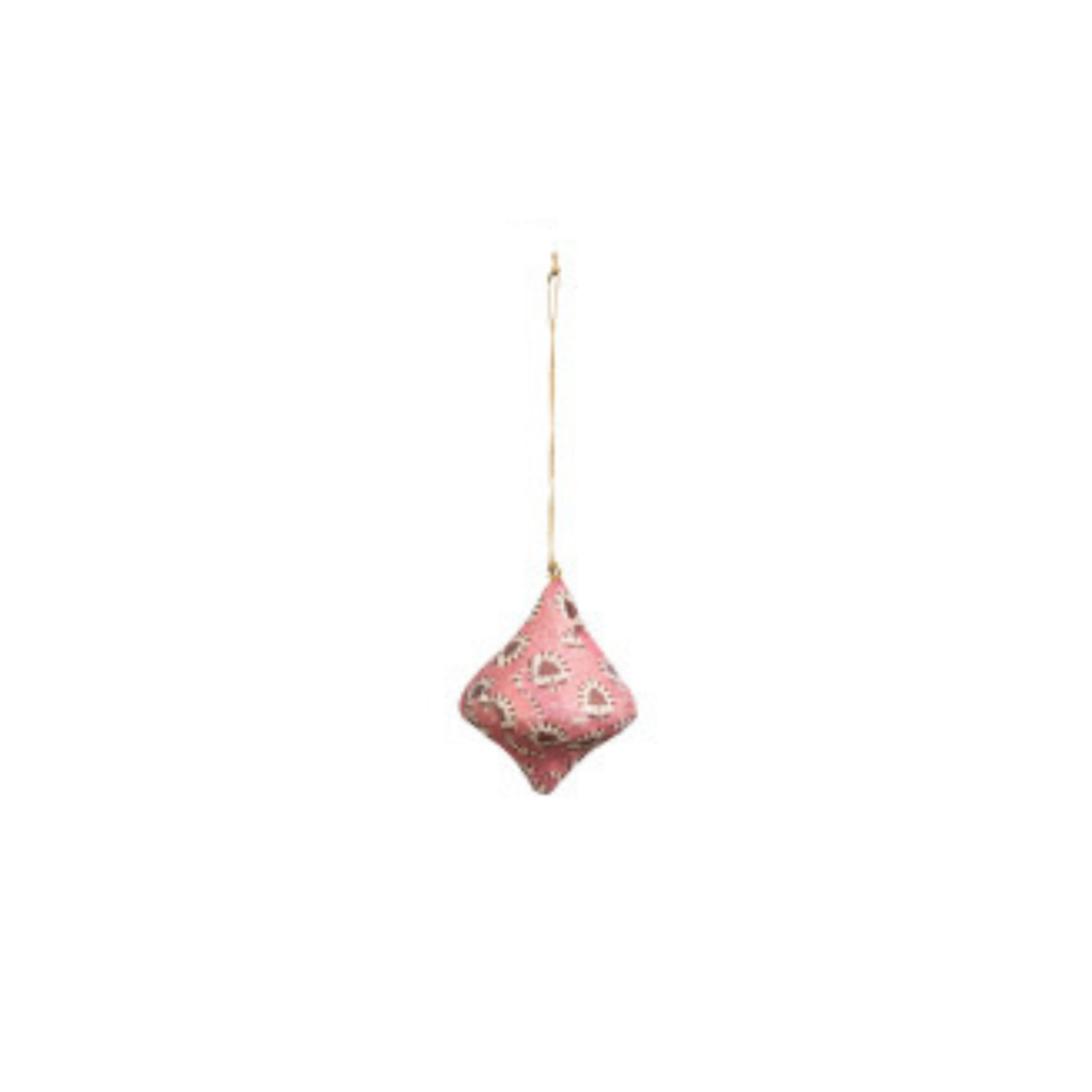 Block Printed Finial Ornaments (Eight Styles Available)