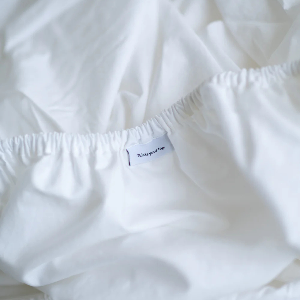 Cotton Sheet Set - Chalk (Three Sizes Available)