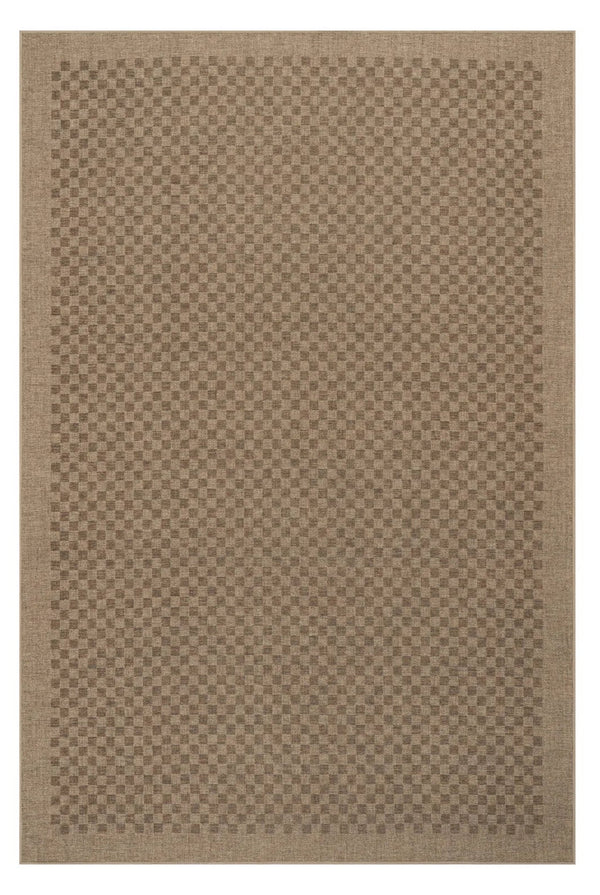 Dash & Albert - Watts Modern Checkered Brown Machine Washable Rug