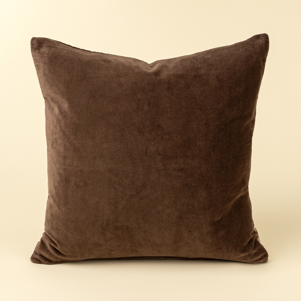 Vera Luxe Velvet Pillow - Clove (Two Sizes Available)