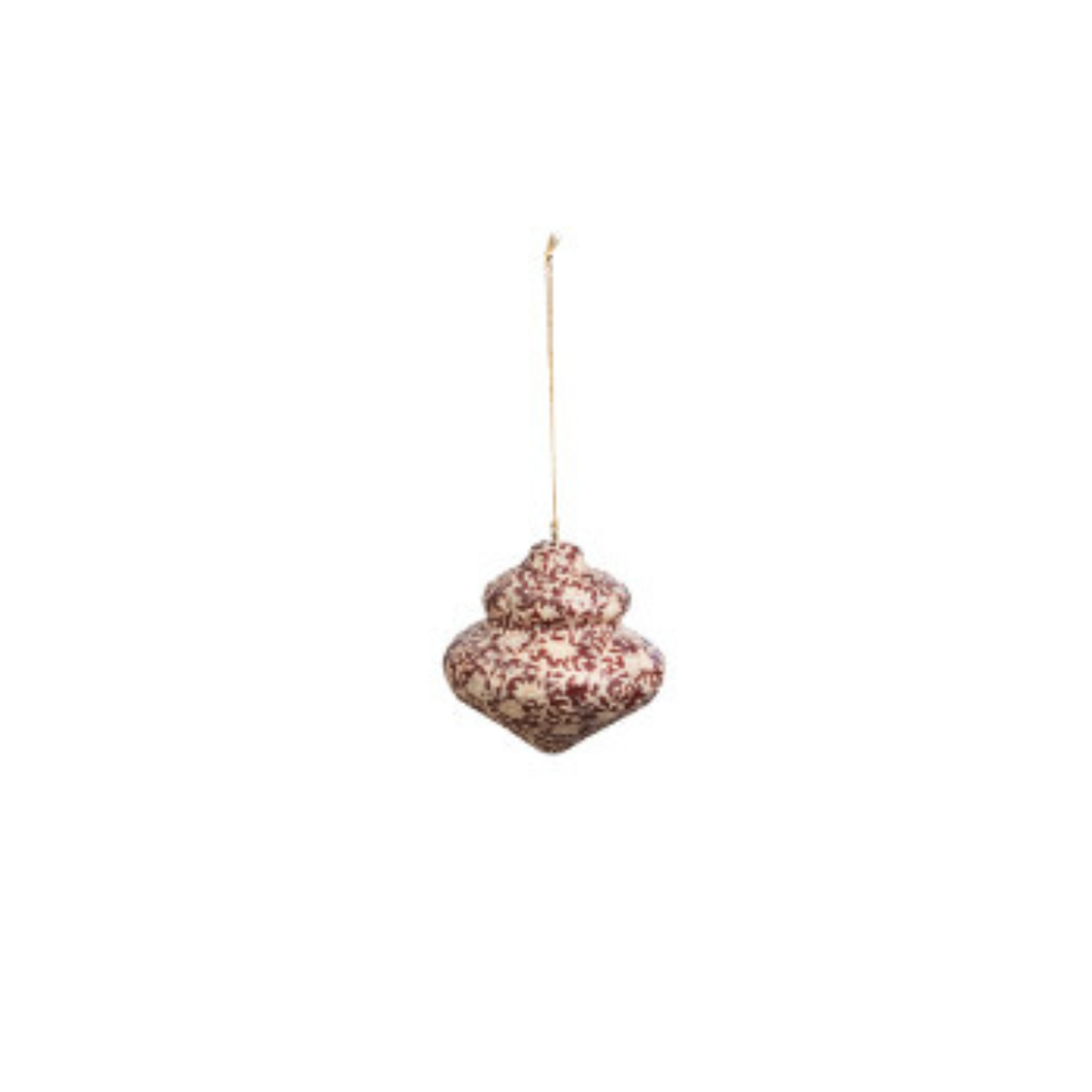 Block Printed Finial Ornaments (Eight Styles Available)