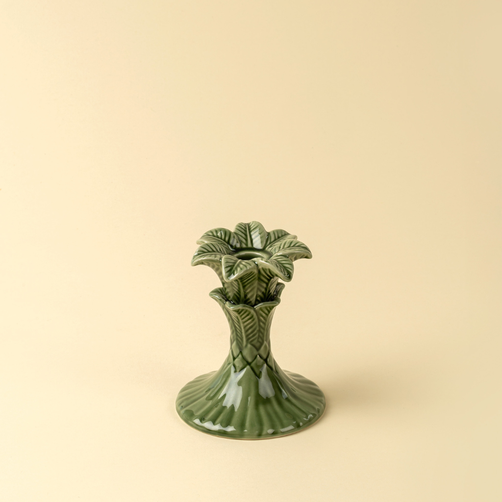 Palm Tree Candle Holders - Green (Two Sizes Available)