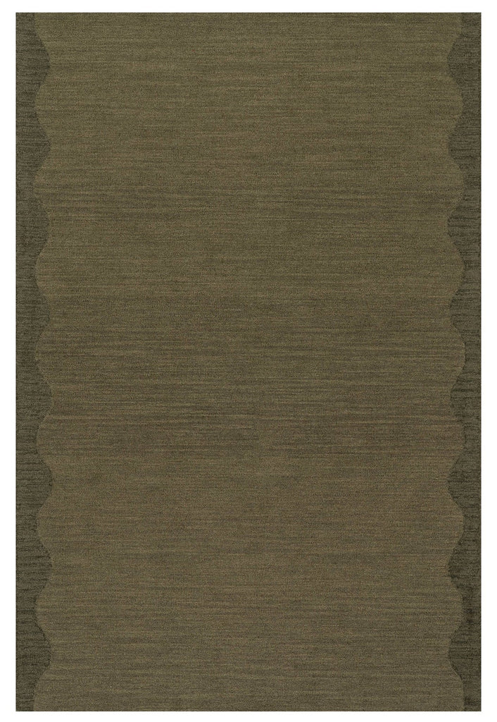 Dash & Albert - Ondine Solid Green Wool Rug