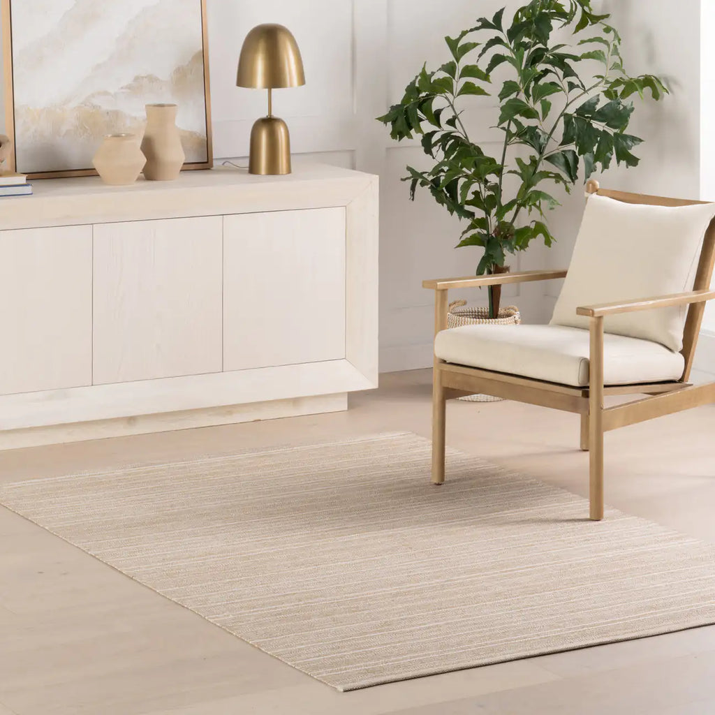Dash & Albert - Skipper Stripe Khaki Handwoven Indoor/Outdoor Rug