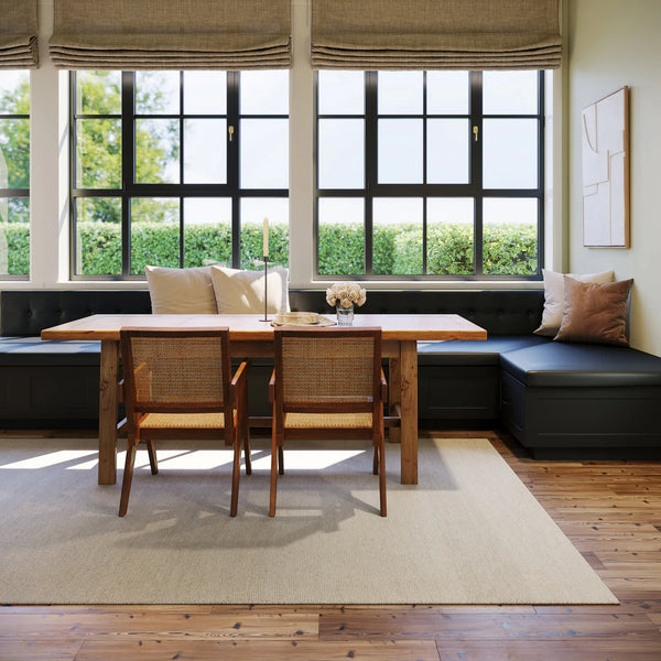 Dash & Albert - Hollis Solid Ivory Wool Rug