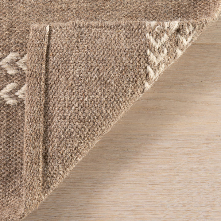 Dash & Albert - York Striped Brown Wool Rug