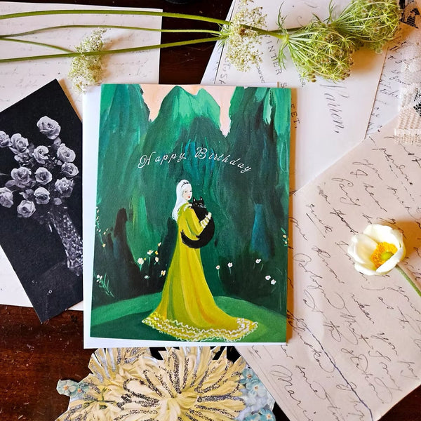 Pretty in the Garden Birthday Card from Janet Hill Studio