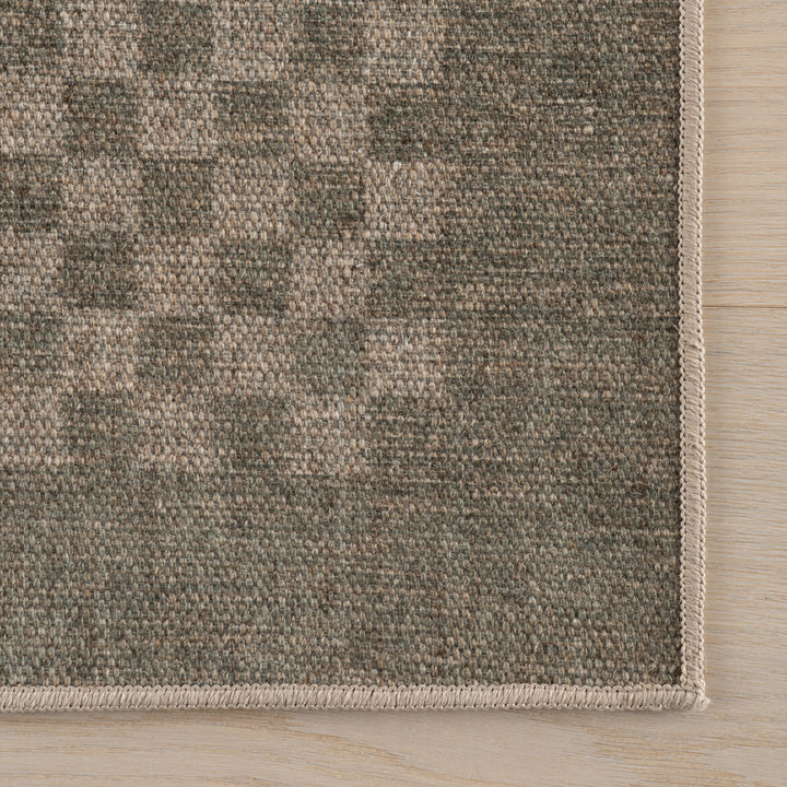 Dash & Albert - Watts Modern Checkered Charcoal Machine Washable Rug
