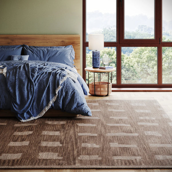 Dash & Albert - Vinel Modern Abstract Taupe Rug