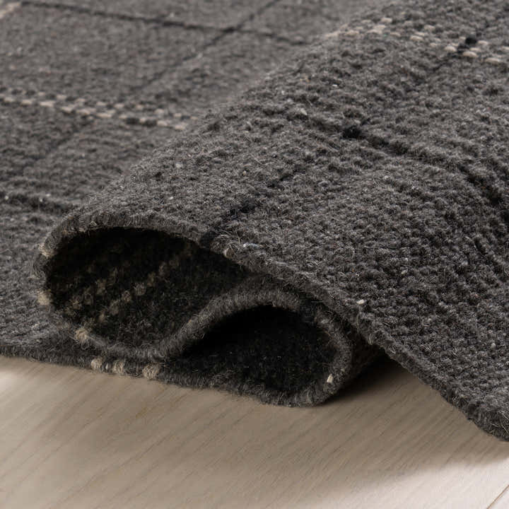 Dash & Albert - Downing Plaid Black Wool Rug