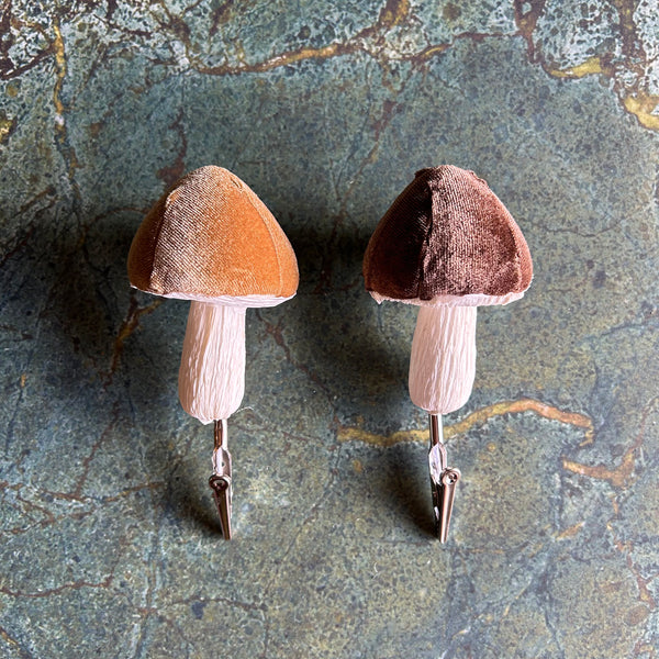 Mushroom Ornament Clips (Two Colours Available)