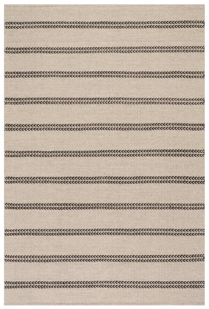 Dash & Albert - York Striped Grey Wool Rug