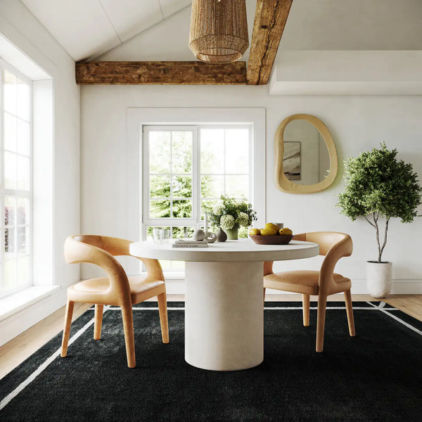 Dash & Albert - Sivra Bordered Blue Cotton Rug