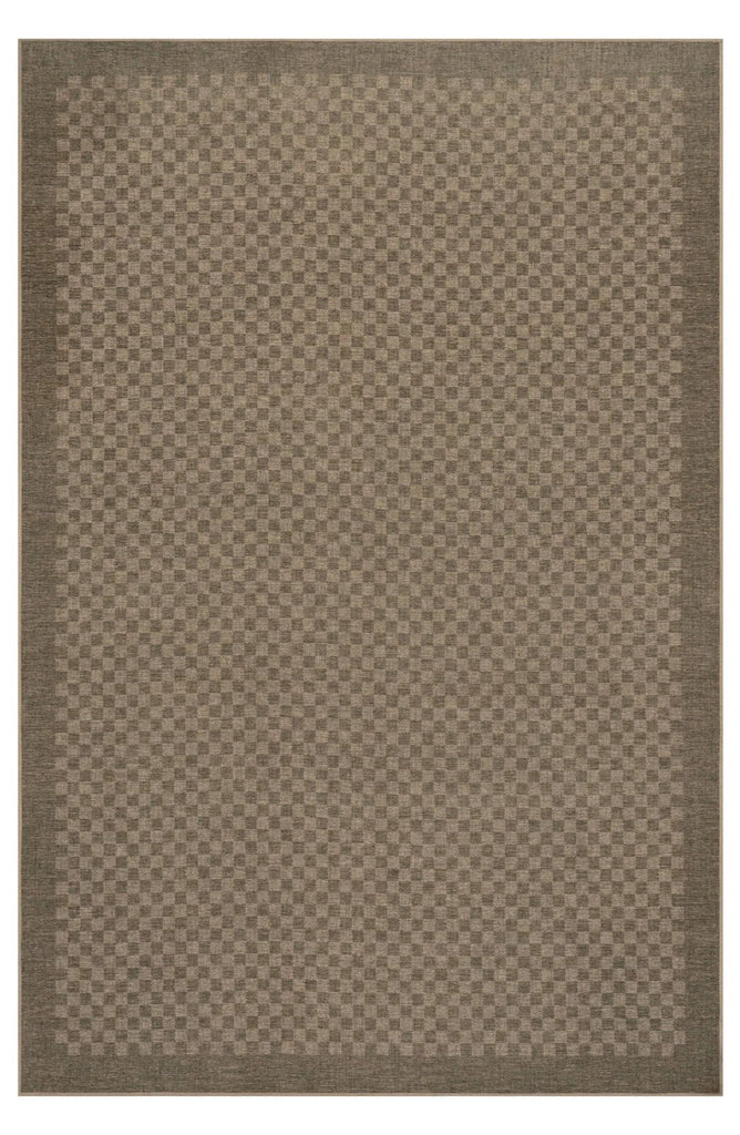 Dash & Albert - Watts Modern Checkered Charcoal Machine Washable Rug