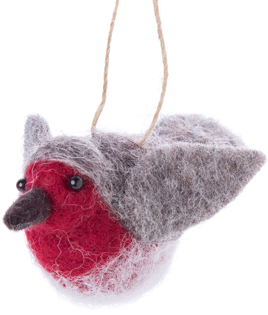 Felted Robin Ornament