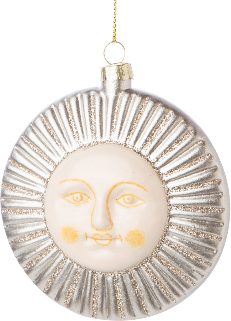 Glass Sun Ornament