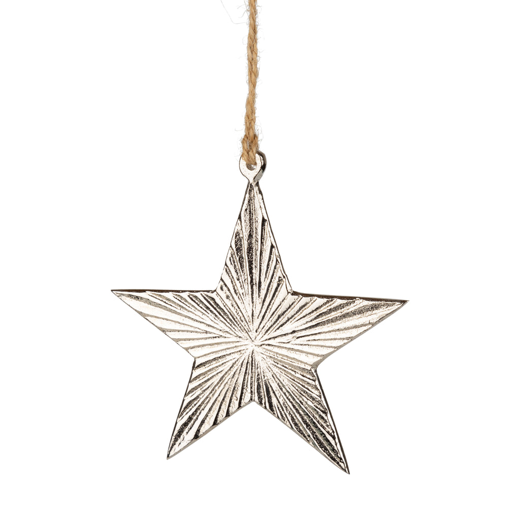 Silver Star Ornament