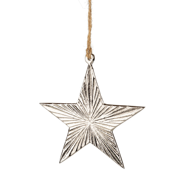 Silver Star Ornament