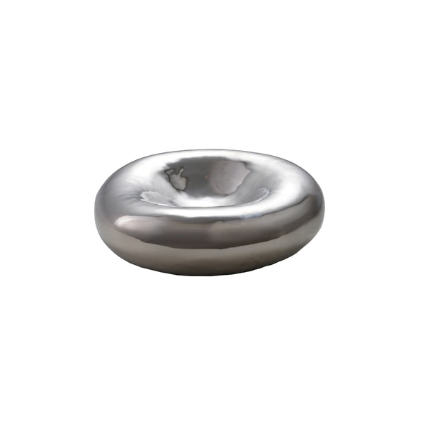 Chrome Stoneware Bowl