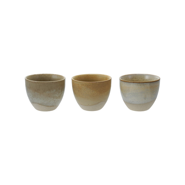 Stoneware Tea Cups (Three Colours Available)