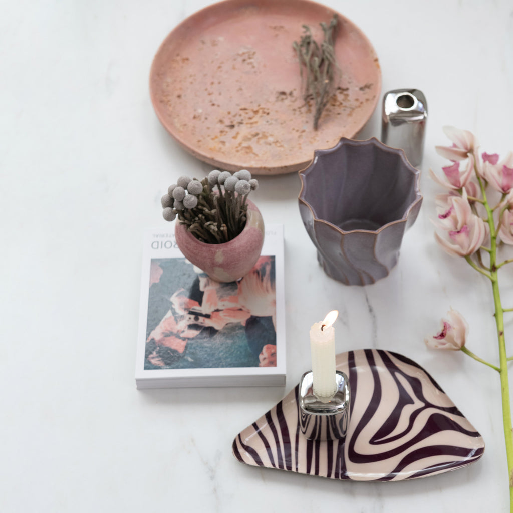 Chrome Candle Holders (Two Sizes Available)