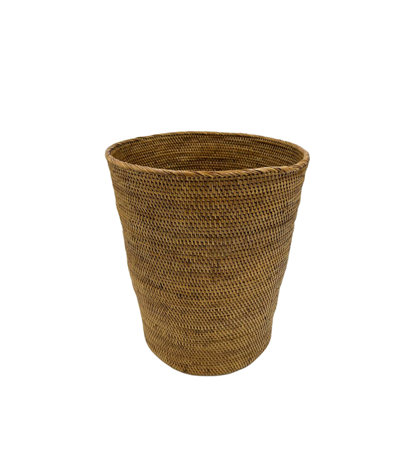 Rattan Wastebasket