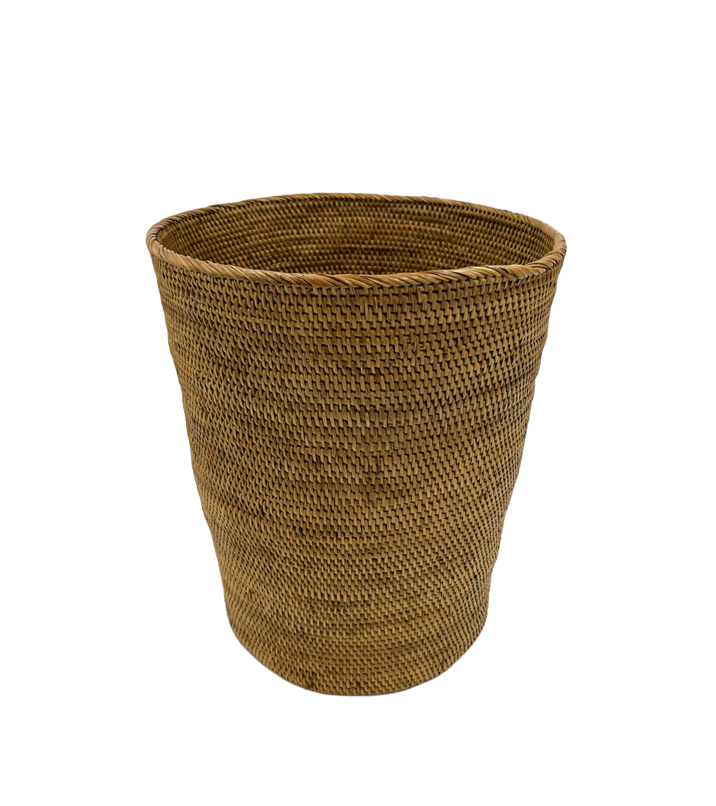 Rattan Wastebasket
