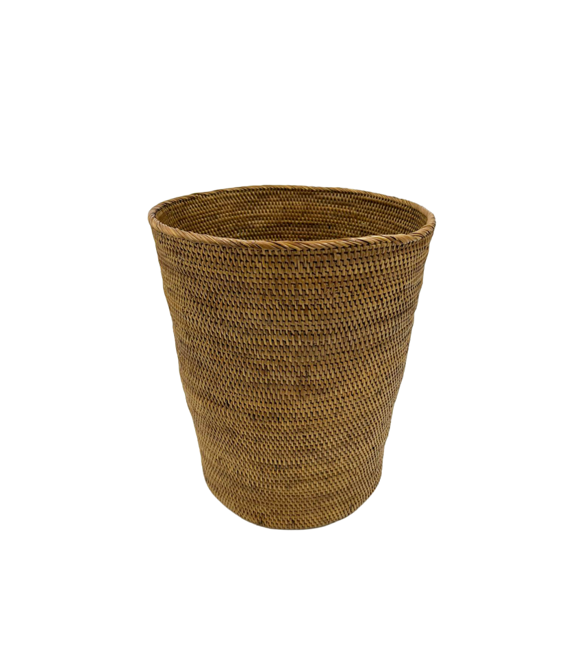 Rattan Wastebasket