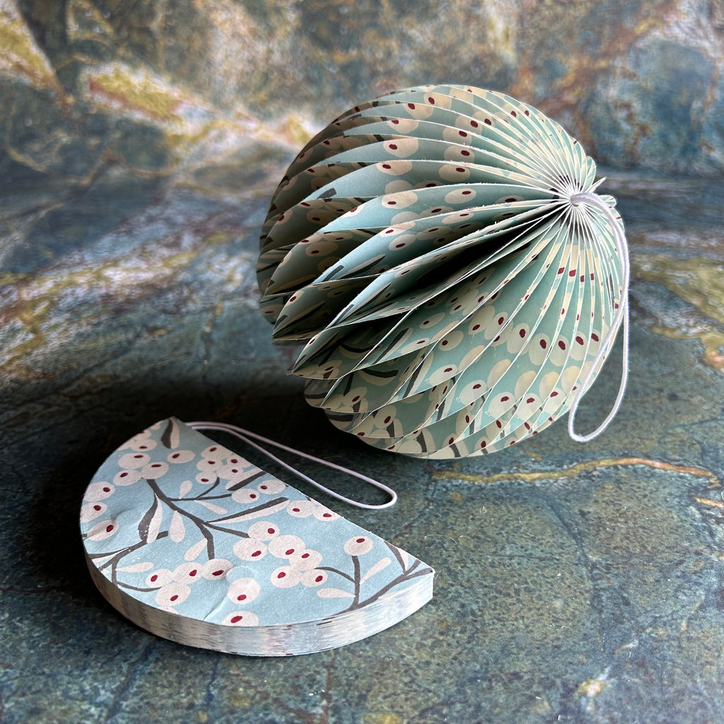 Paper Honeycomb Print Ornaments (Three Styles Available)