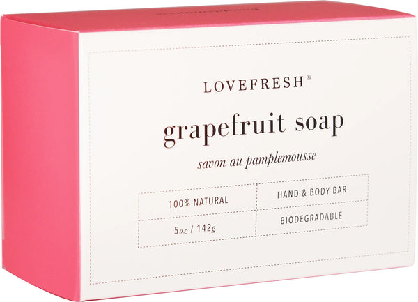 LOVEFRESH Grapefruit Bar Soap