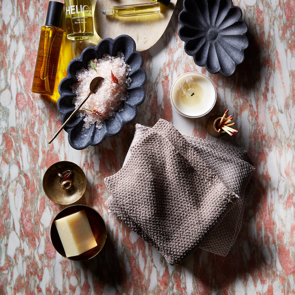 Knit Cotton Towels (Three Colours Available)