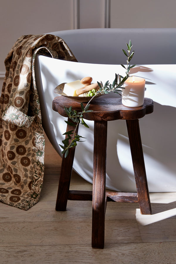 Layla Reclaimed Wood Stool (Available in Two Colours)