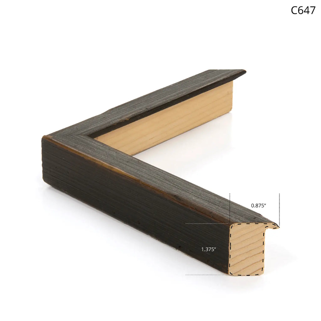 Graphite Seascape V - Framed Print