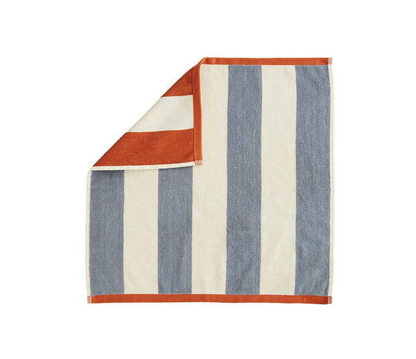 Reversible Terry Towel - Orange / Blue (20" x 20")
