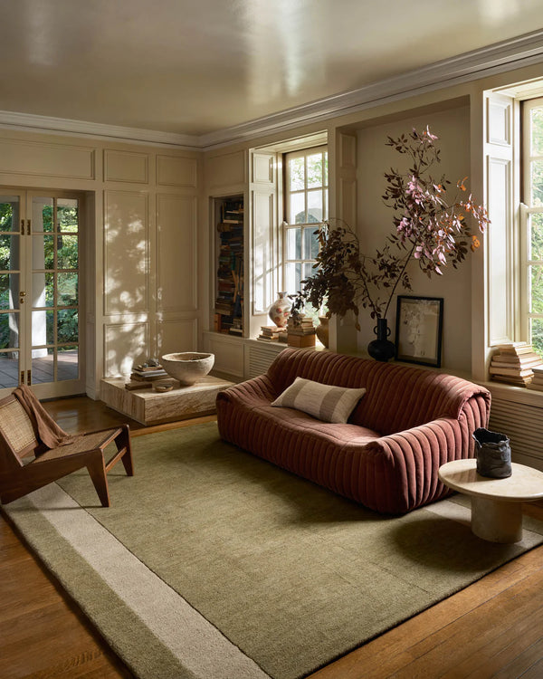 Leanne Ford x Loloi Craven Rug - Olive / Oatmeal